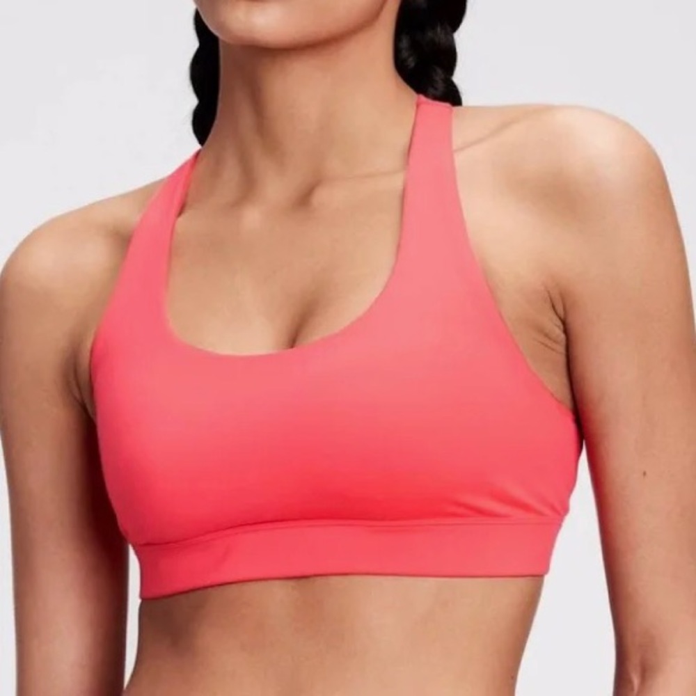 Gap Fit Sports Yoga Bra, Cross Back, hot pink, size XL